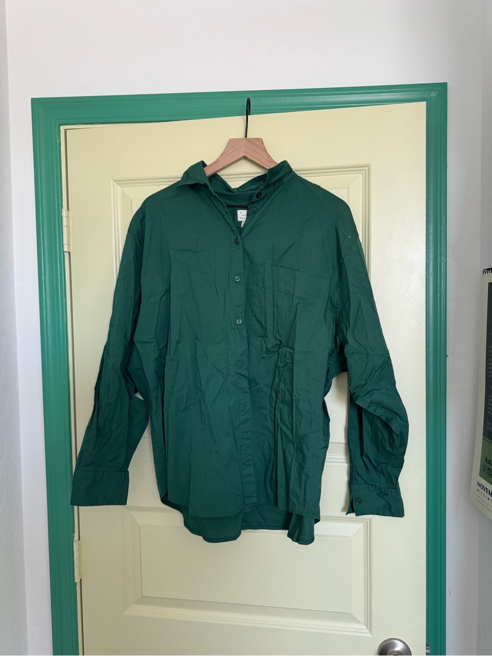 a new day Forest Green Lightweight Button-Up Shirt Jacket
